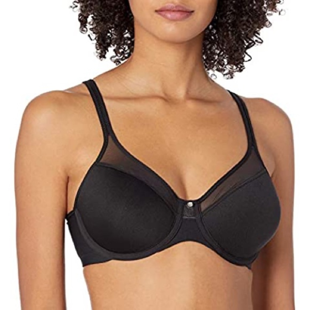 Bali black bra with gem on center